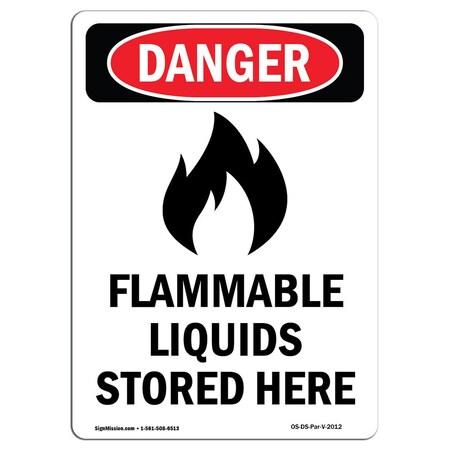 Signmission Safety Sign, OSHA Danger, 14" Height, Rigid Plastic, Portrait, P-1014-V-2012 OS-DS-P-1014-V-2012
